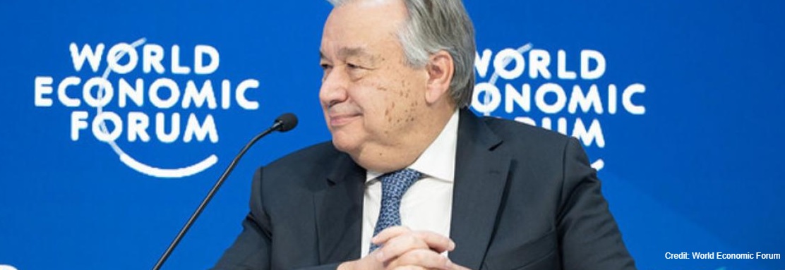 António Guterres: “El cambio climático es la mayor amenaza a la economía global”.