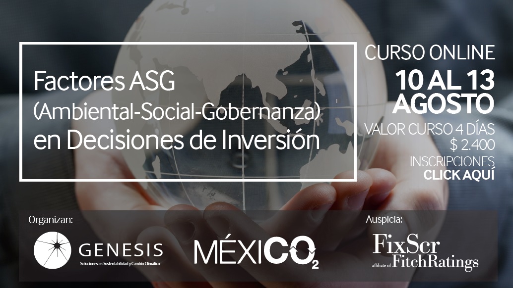 CURSO ONLINE: Factores ASG (Ambiental-Social-Gobernanza) en Decisiones de Inversión