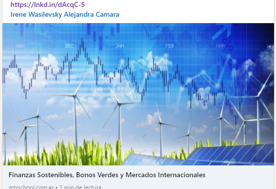 MATBA ROFEX invita a este curso de Financiamiento Sostenible