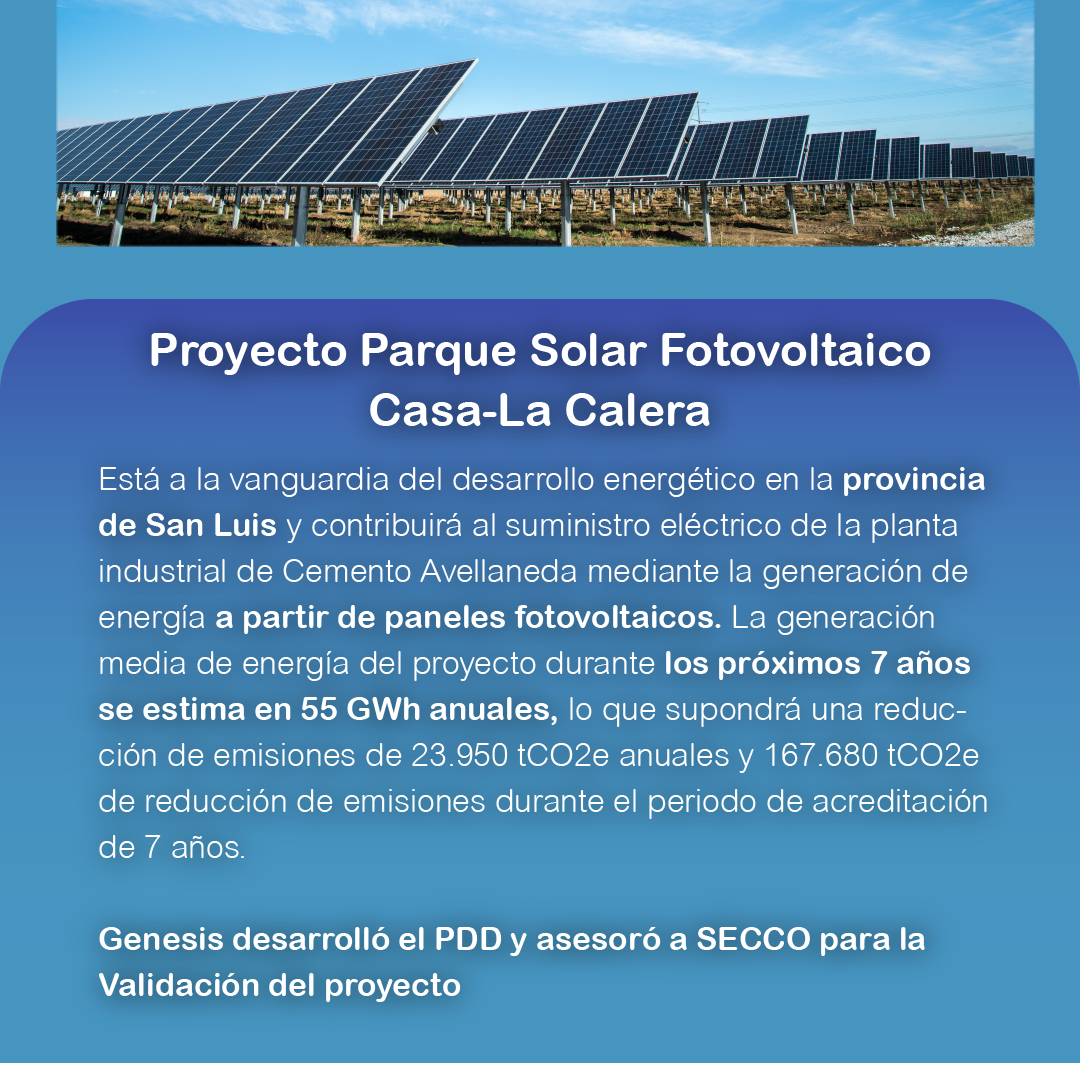 Proyecto Parque Solar Fotovoltaico Casa-La Calera