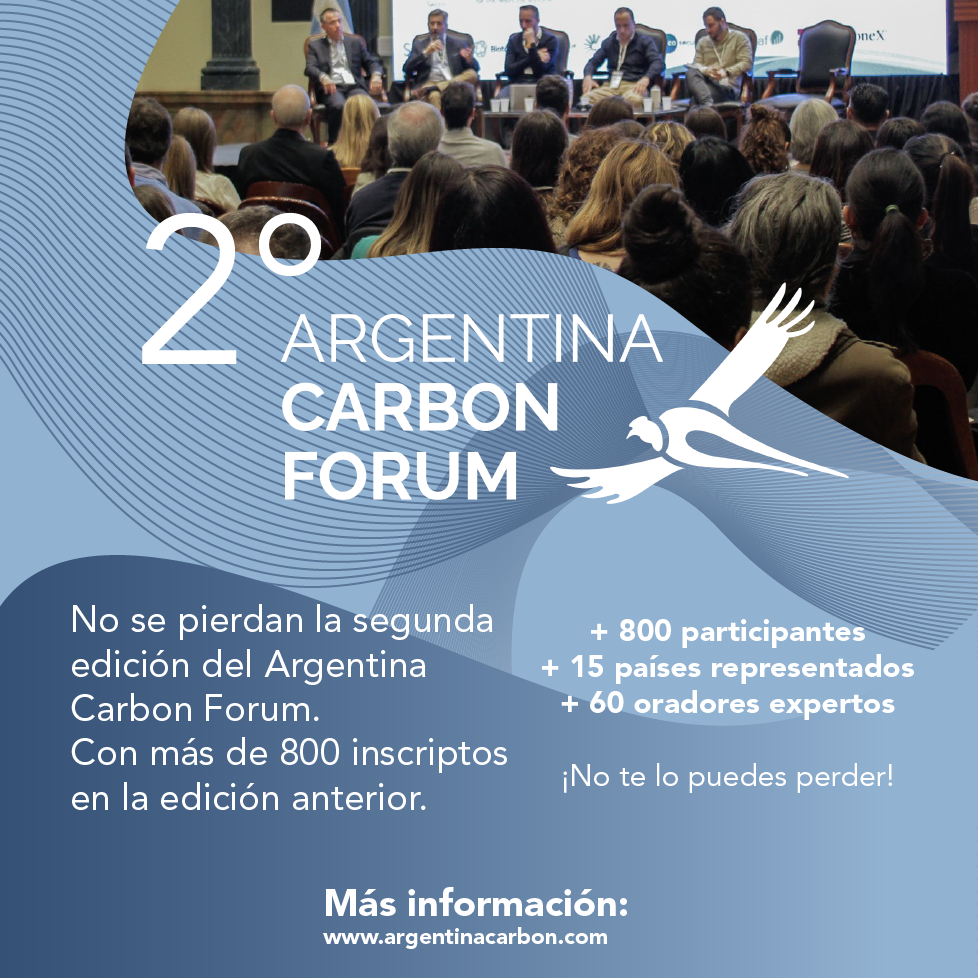 La segunda edición del #ArgentinaCarbonForum consistirá en dos jornadas. 4 y 5 de Junio.